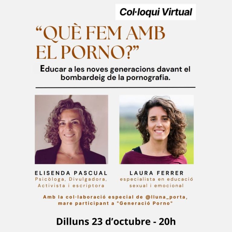 Col·loqui Virtual “Què fem amb el porno?”